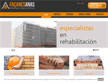 Tablet Screenshot of fachadasanas.com